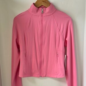 Athleta Women's Salutation Crop Jacket in Raphanus Pink Petite Small NWT